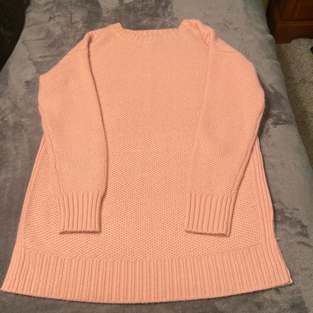 Pink sweater dress